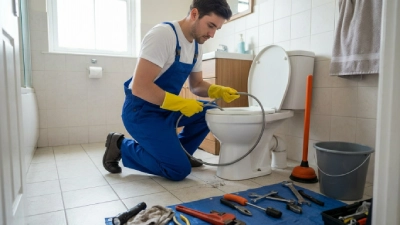 JR Desentupidora tecnico jr desentupindo vaso sanitario